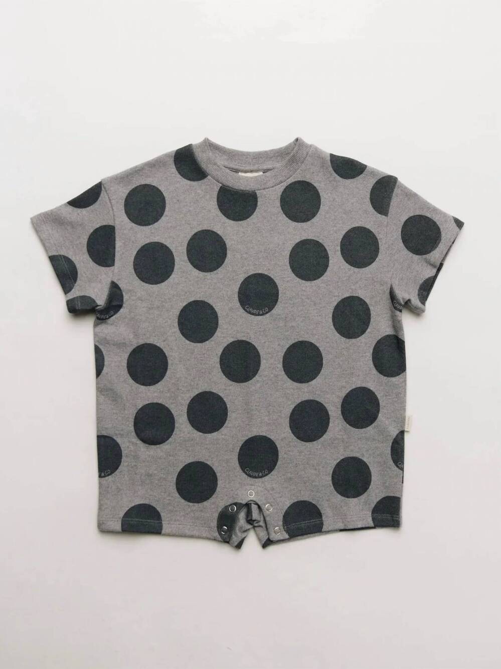 NEW CLAUDE & CO kids opal marl spot romper in black